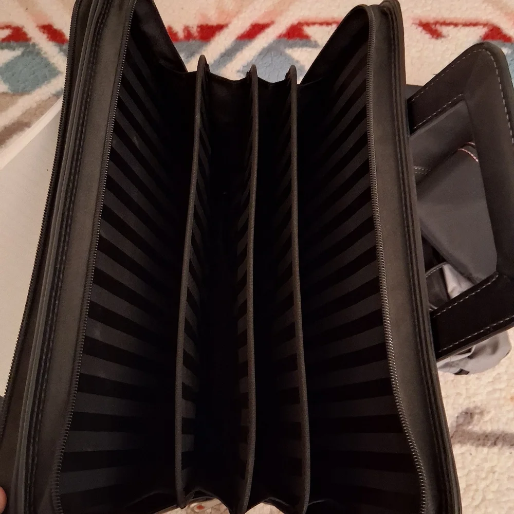 Wenger Black Leather Briefcase